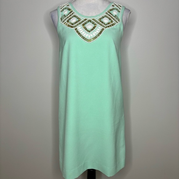 Lilly Pulitzer beautiful mint green beaded shift dress size XS - Picture 2 of 8